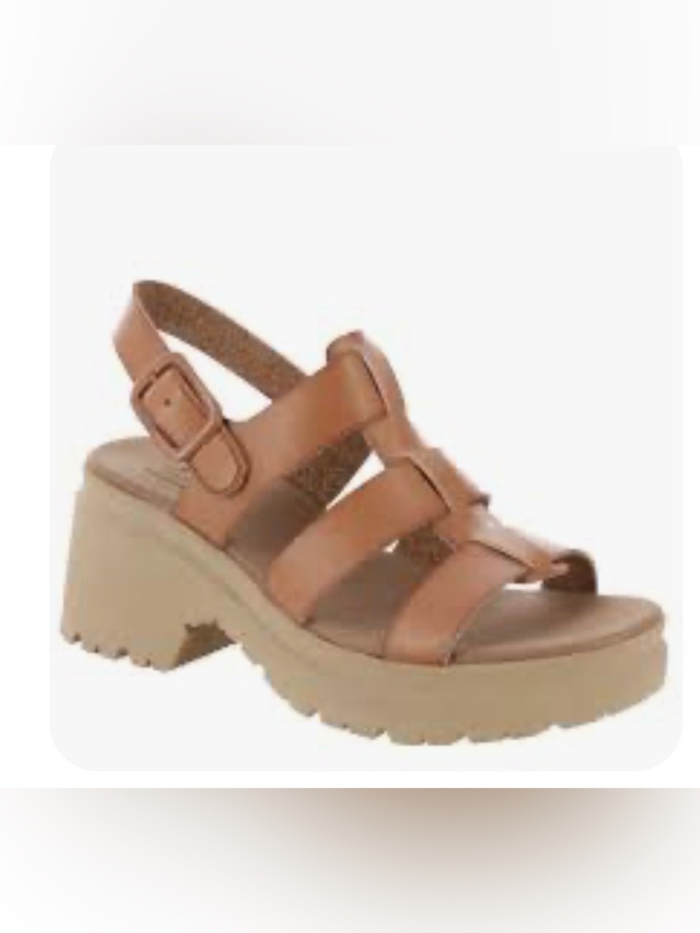 Skechers BOBS Tango Sol-Great Catch Lug Sandals Chestnut Brown